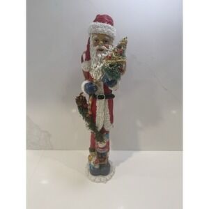 Santa Decor Thin 16in Tall 3.5in Wide